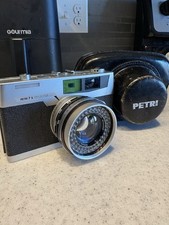 Petri 7S 35mm Film Rangefinder Camera w/ 45mm f1.8 Lens Tested Working, Nice 14