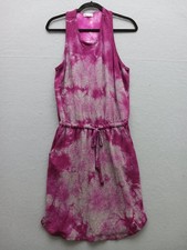 Sundry Women dress Shift Knee Length 1 Purple Tie Dye Sleeveless