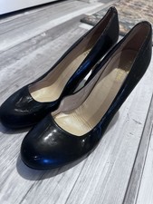 Kate Spade New York Black Patent Leather Round Toe Stiletto Pumps 9 B