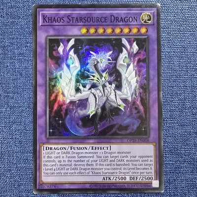 Yugioh Khaos Starsource Dragon OP28-EN008 - Super Rare - Unlimited Edition - MP