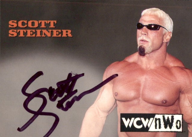 Scott Steiner 1998 Topps WCW/nWo #NNO Authentic Signatures Auto (b)