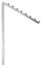 SSWBasics Interchangeable 8-Ball Chrome Slant Arm for Clothing Rack - Set of 2
