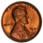 1937-P Lincoln Cent Choice BU - STOCK