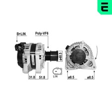 Generatore alternatore ERA Lima 210874A 12V per FORD FOCUS 3 Turnier MAX 2 DXA