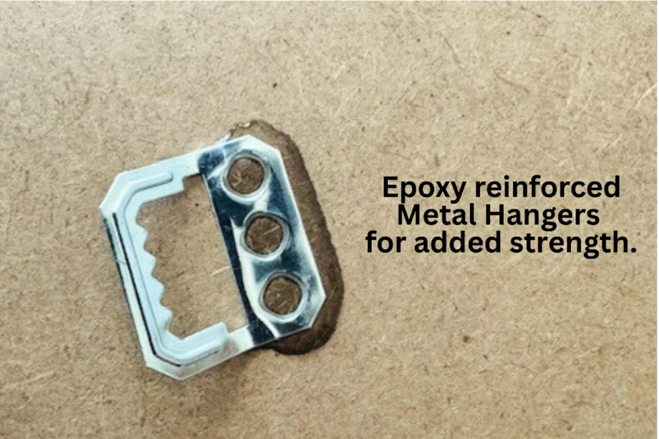 Framed faux marble style travel souvenir magnet display board. - Image 4 of 4