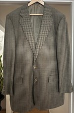 Ermenegildo Zegna High Performance Mens Check Wool Sport Coat Made in Italy