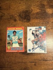 1999 SP Signature Edition Signatures Mercury Morris #MY Auto 1971 Topps RC #91