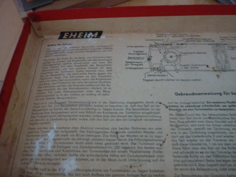 Faller EHEIM Modellbau:: Seilbahn im Originalkarton +  2 Berg- + Talstation Holz - Bild 3 von 4