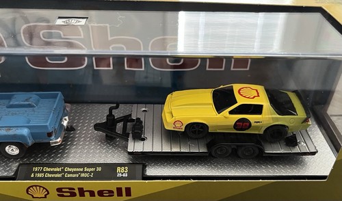 M2 Machines Shell Chevy 1977 Cheyenne Super 30 & 1985 Camaro IROC-Z R83 25-03 - Picture 6 of 7