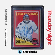 2019 O-PEE-CHEE PLATINUM #R-15 ANDREI VASILEVSKIY RETRO RED RAINBOW AUTO