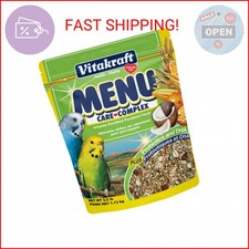 Vitakraft Menu Premium Parakeet Food - Vitamin-Fortified - Daily Pet Bird Food,