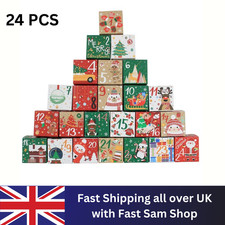 Empty Box Christmas Advent Calendar 24 Days Countdown Surprise Gift Reusable