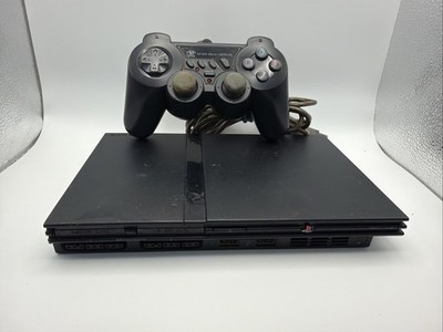 Sony PlayStation 2 PS2 Slim Console - Charcoal Black Tested Works