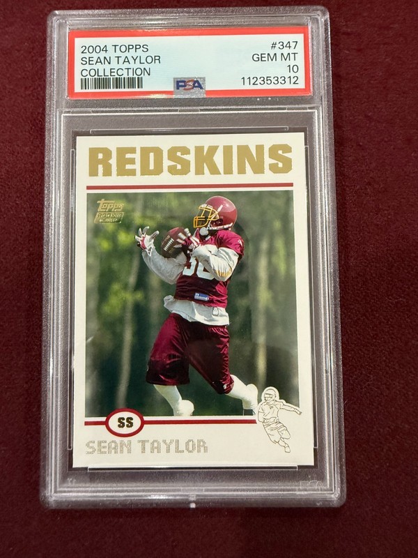 Sean Taylor 2004 Topps Collection Gold Foil Rookie Card RC PSA 10 Gem Mt