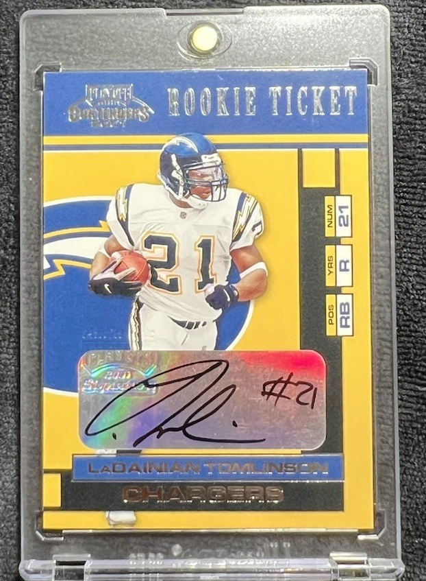 LaDainian Tomlinson Football Autographed Sports Trading Cards for