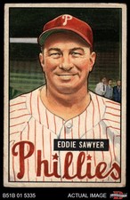1951 Bowman #184 Eddie Sawyer Phillies 1.5 - FAIR