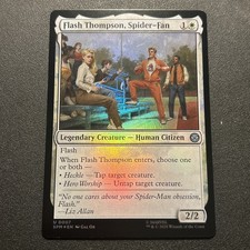 MTG Flash Thompson, Spider-Fan (FOIL) 0007 Spider-Man M/NM Free UK P&P