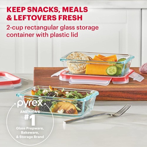 Freshlock Glass Food Storage Container, Airtight & Leakproof Locking Lids - Picture 4 of 4