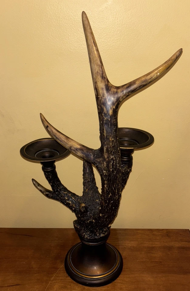 Candelabro de resina de chifre de veado mais extremo - Imagem 3 de 4