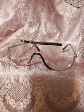 Unisex Shield Clear Lens Glasses