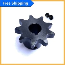 1/2" Bore 9 Tooth Roller Chain Sprocket - Easy Maintenance  Rust-Free