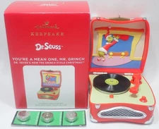 NIB 2021 HALLMARK KEEPSAKE ORNAMENT YOU'RE A MEAN ONE MR GRINCH LIGHT & SOUND