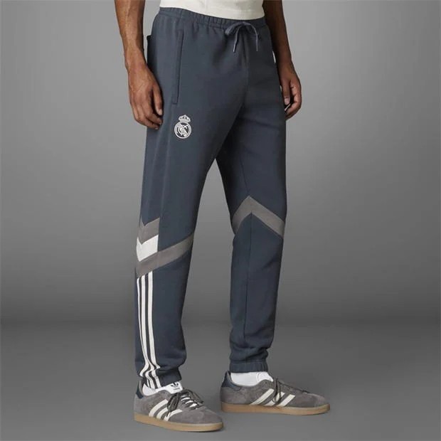 NEW Adidas Real Madrid Training Tracksuit Bottoms Fleece Joggers - Main Image