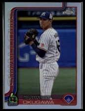 2025 Topps Chrome NPB #28 Yasunobu Okugawa Refractor
