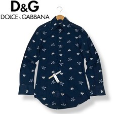 Dolce&Gabbana Long Sleeve Dress Shirt Size 37 Black From Japan