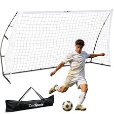 Adjustable 12'x6' Soccer Goal Heavy Gauge Net for Backyard Outdoor Sports
