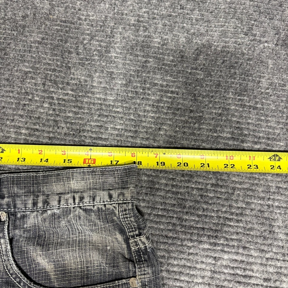 Pantalones cortos de mezclilla para hombre Pj Mark talla 36 desgastados lavado blanqueador salpicaduras Foto 3 de 4