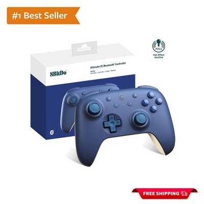 Dual Functionality Game Controller with 14 Buttons & Hall Effect Joystick - Blue