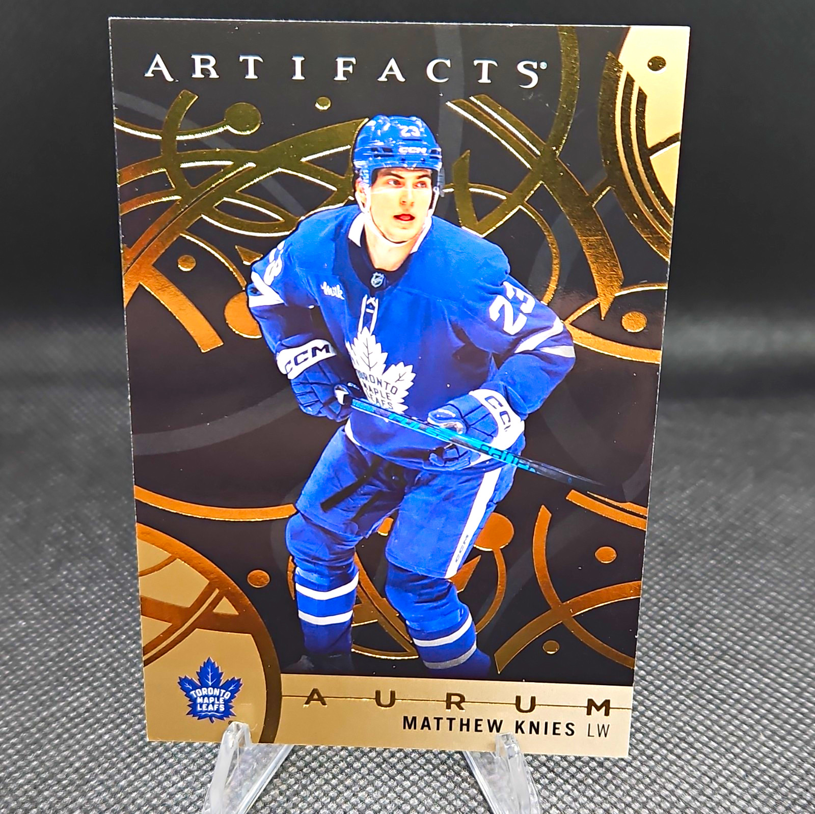 Upper Deck Artifacts Aurum Matthew Knies Maple Leafs #42 2026-27 Insert