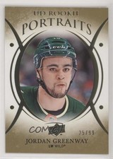 2018 Upper Deck UD Portraits Rookies Gold Foil 25/99 Jordan Greenway #P-47 o2l