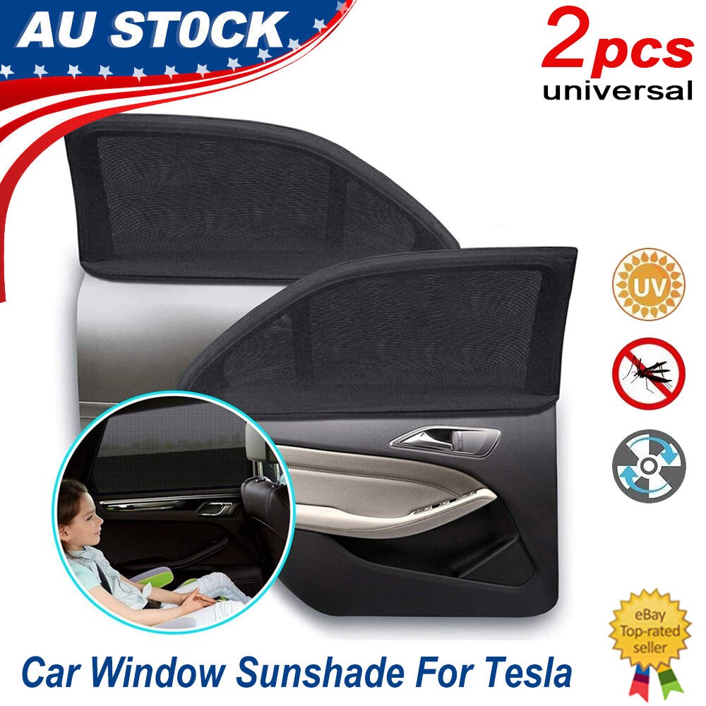 2pcs Window Sock Car Sun Shades for Tesla Privacy Shades UV Protector Breathable