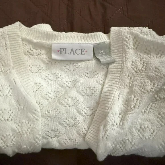 Suéter The Children’s Place Blanco Encogido de hombros (XL 14) - Preciado Foto 4 de 4