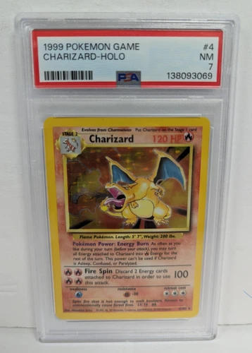 1999 Pokemon Game #4 Charizard-Holo PSA 7
