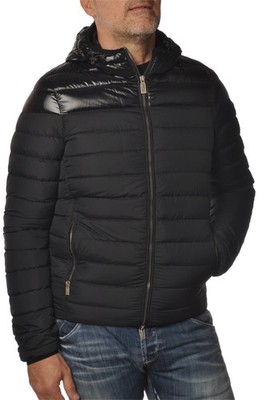 Ciesse Herren Daunenjacke Daunenjacke mit Kapuze schwarz Größe 48