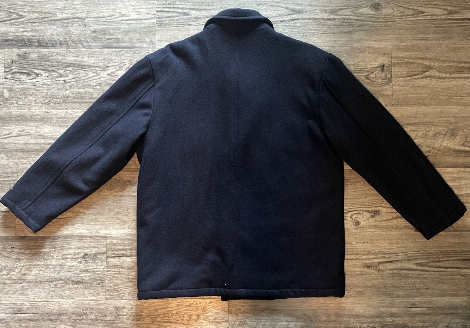 American Eagle Wool Blend Peacoat Button Front Blue Insulated Coat Men’s Size: L