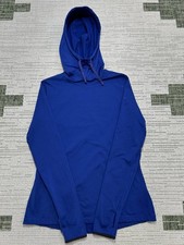 Nike Pro Hoodie Womens Large Blue Dri-Fit Pullover