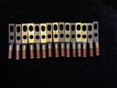 LOT OF 15 Izzy Lugs i22-38U #2 STR. Lug 2 Hole 3/8'' Hole 3/4'' TO 1'' Spacing