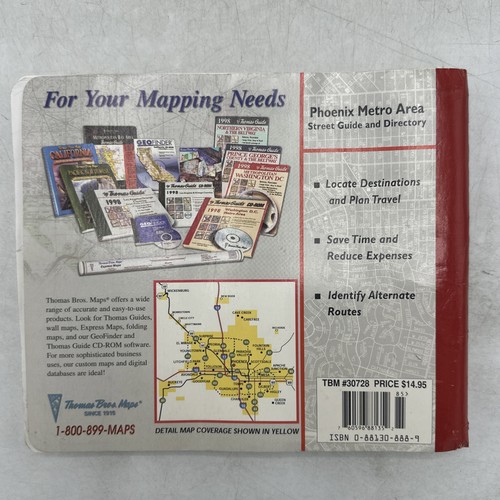 The Thomas Guide Phoenix Metropolitan Area 1998 Street Guide - Picture 2 of 16