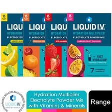 Liquid I.V. Hydration Multiplier Electrolyte Powder Mix Supplements, Multi Pack