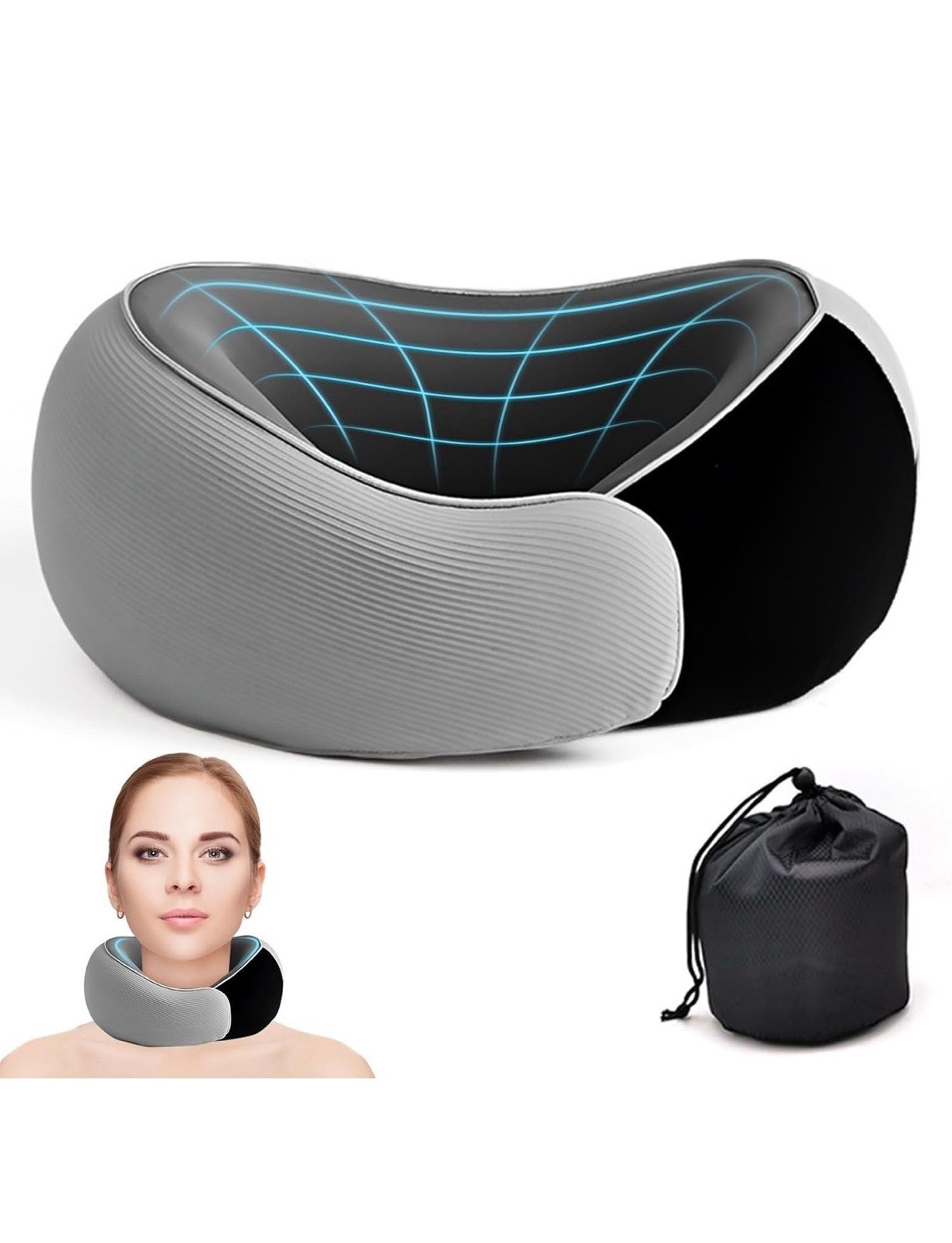 Almohada de viaje, la mejor almohada de espuma viscoelástica para el cuello