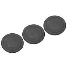 3Pcs 7 Inch Flying Disc, Soft Waterproof for Outdoor Playing Sport Game, Black