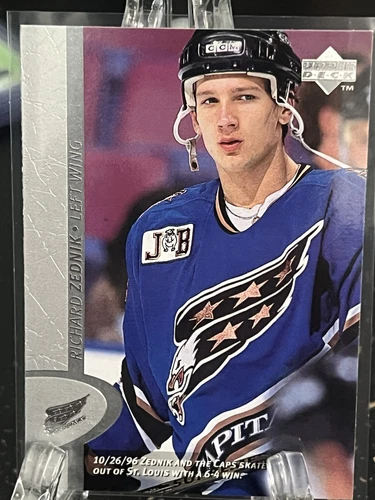RICHARD ZEDNIK-----1996-97 UPPER DECK-----ROOKIE-----CAPITALS - Picture 1 of 2