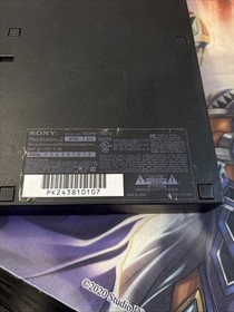PS2 PLAYSTATION 2 SLIM SYSTEM CONSOLE SCPH-70012 + CONTROLLER CABLES