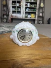Fenton Rose Garden Hand Painted Clock