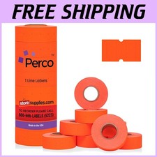 Versatile Fluorescent Red Labels - 8 Rolls, 8K Count