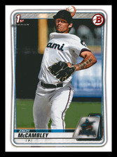 2020 1st Bowman Draft Zach McCambley  Miami Marlins #BD-112 Centered Mint